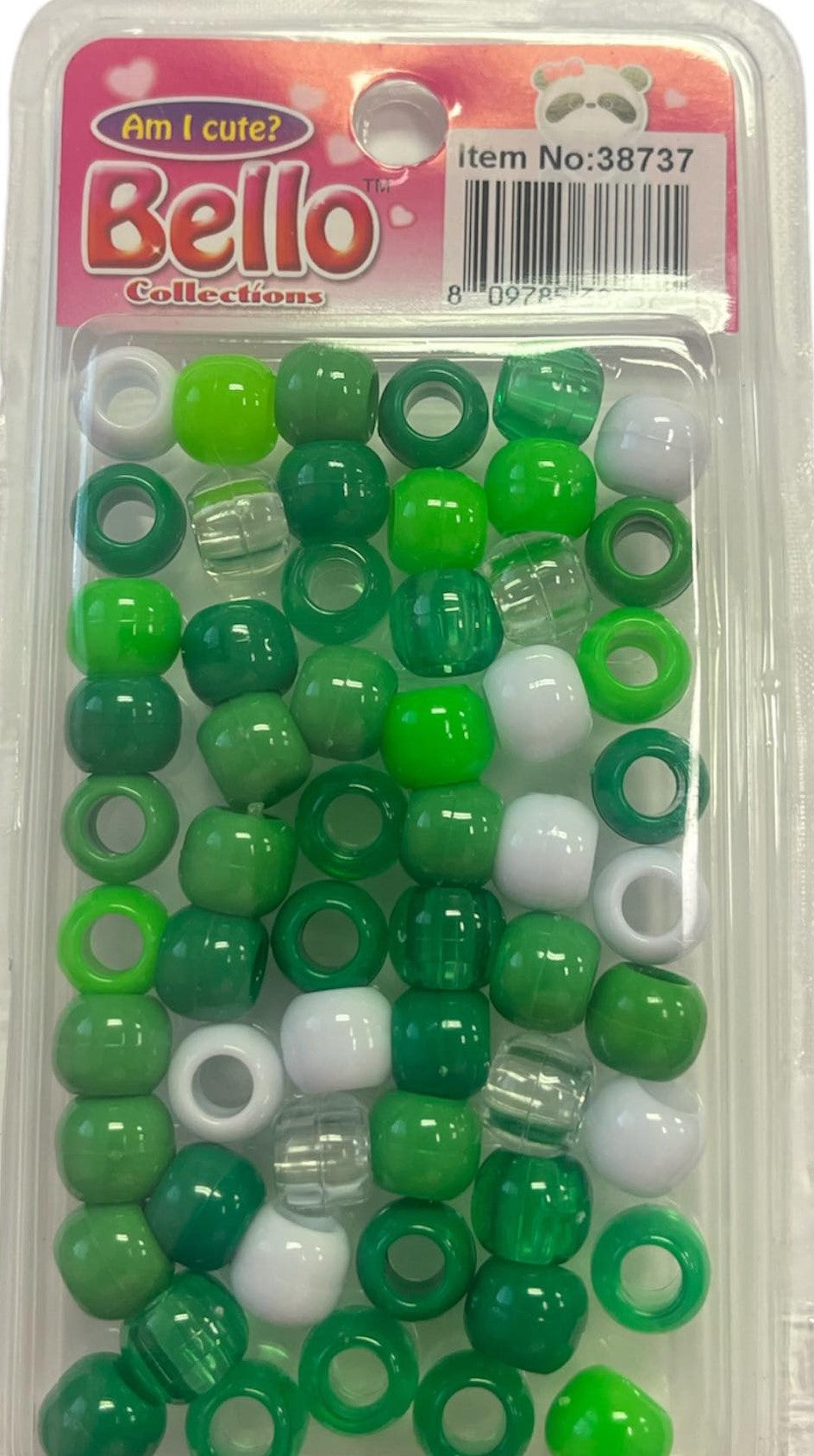 Beads - GREEN ASSORTED