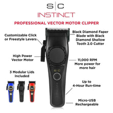 Load image into Gallery viewer, Instinct Professional Vector Motor Cordless Hair Clipper with Intuitive Torque Control
