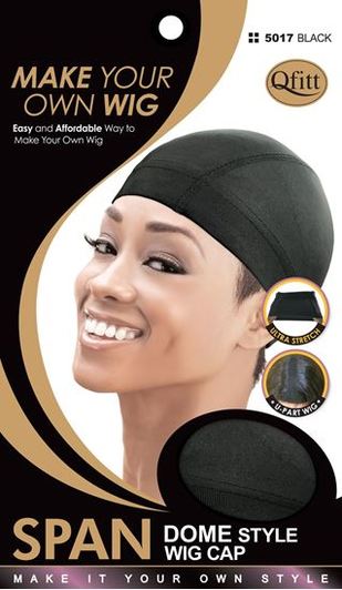 Qfitt Span Dome Style Wig Cap - Black