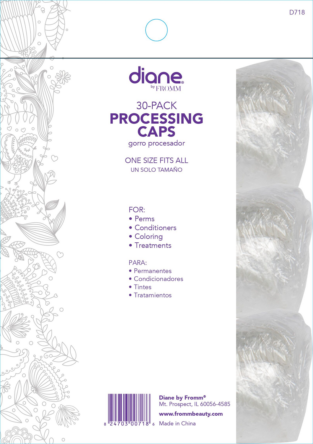 Diane D718  Processing Caps 30CT