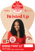 Load image into Gallery viewer, Outre Hair Crochet Braids X-Pression Twisted Up Springy Spring Twist 12&quot;
