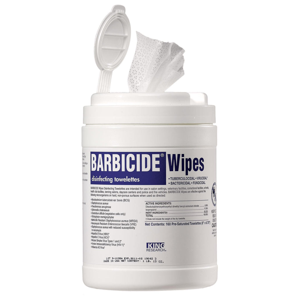 Barbicide Wipes, 160 count