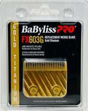 Load image into Gallery viewer, BaByliss Professional FX603G Replacement Wedge Blade - Gold Titanium

